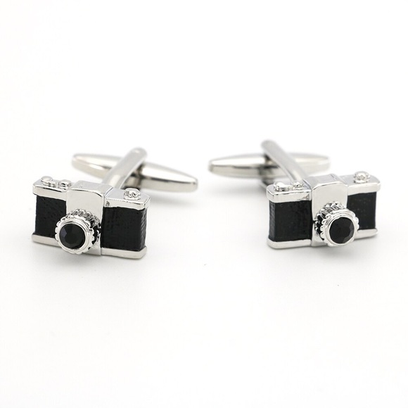 Other - Black and Silver Photography Camera Cufflinks
